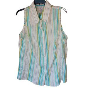 George Striped Top Size 1X